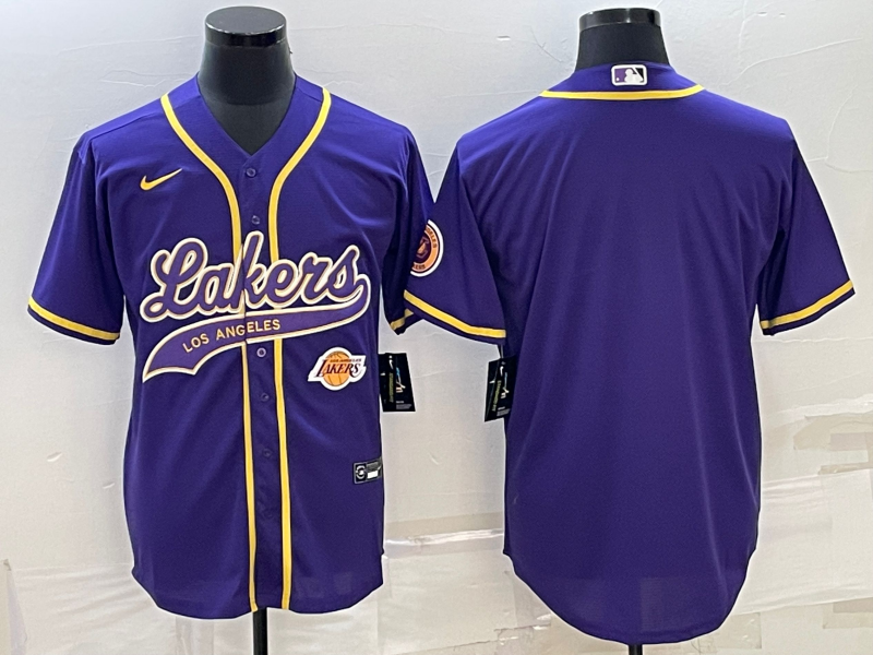 Nike 2023 Men Los Angeles Lakers Blank purple NBA Jersey style 12->los angeles lakers->NBA Jersey